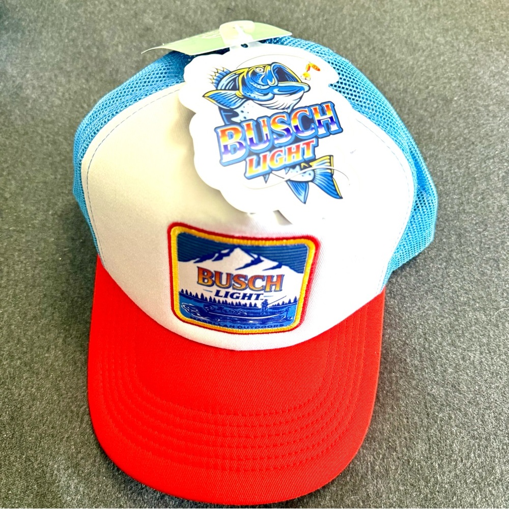 Busch Light Fishing Trucker: Magellan Outdoors SnapBack closure